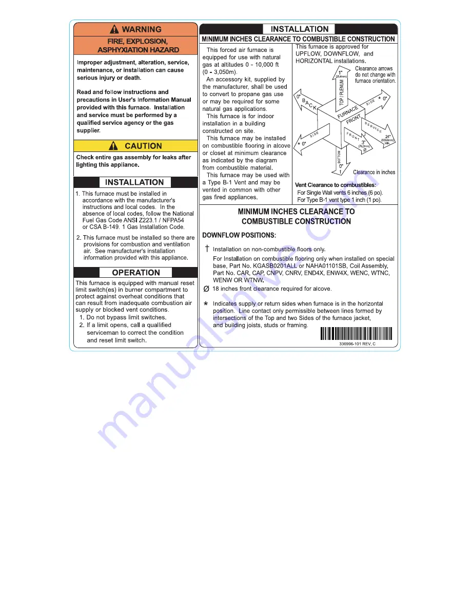 International comfort products R8MXL Installation Instructions Manual Download Page 4