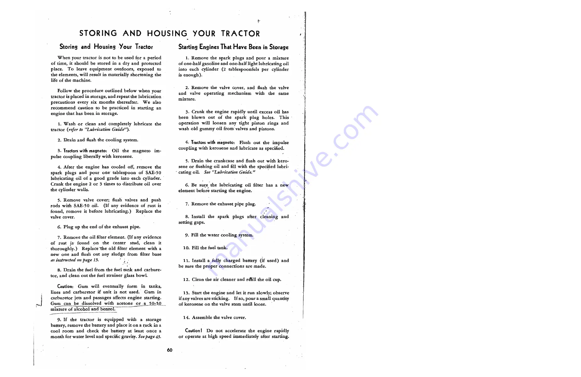 International Harvester Company McCORMICK FARMALL Cub Operator'S Manual Download Page 64