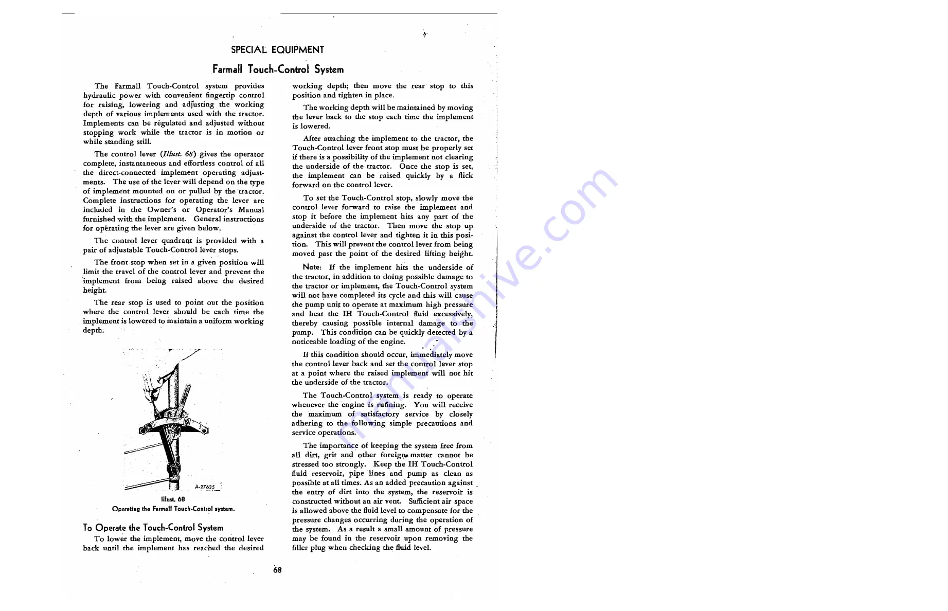 International Harvester Company McCORMICK FARMALL Cub Operator'S Manual Download Page 72