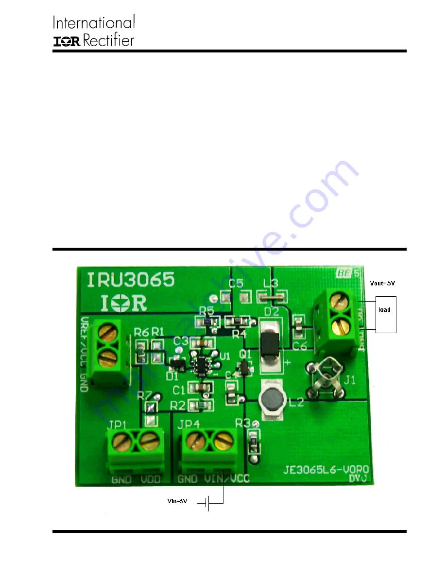 International Rectifier IRU3065 User Manual Download Page 1