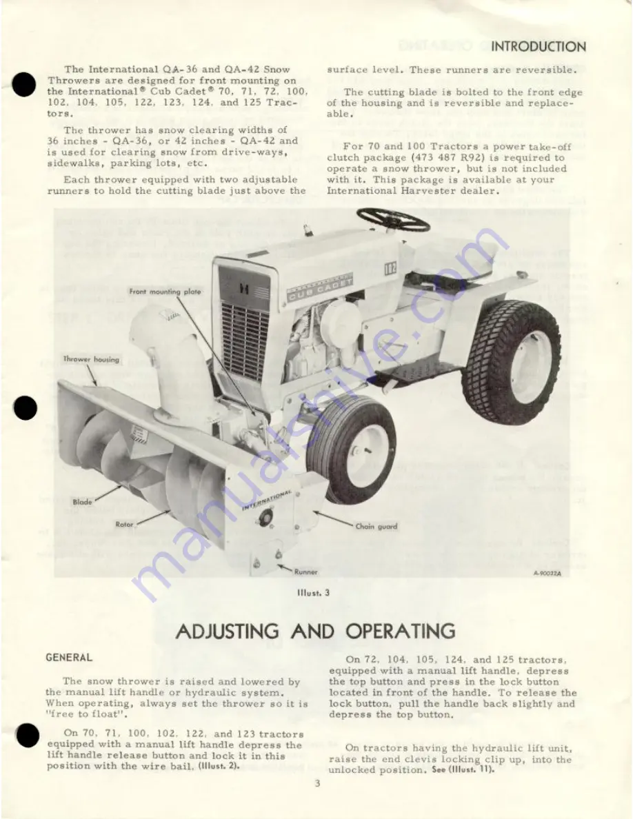 International QA-36 Operator'S Manual Download Page 3