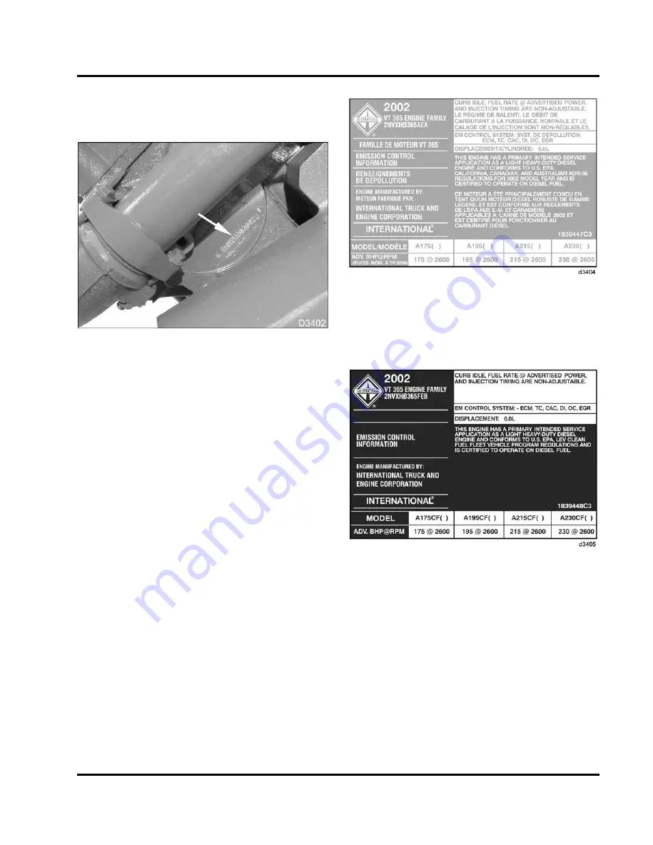 International VT 365 Service Manual Download Page 11