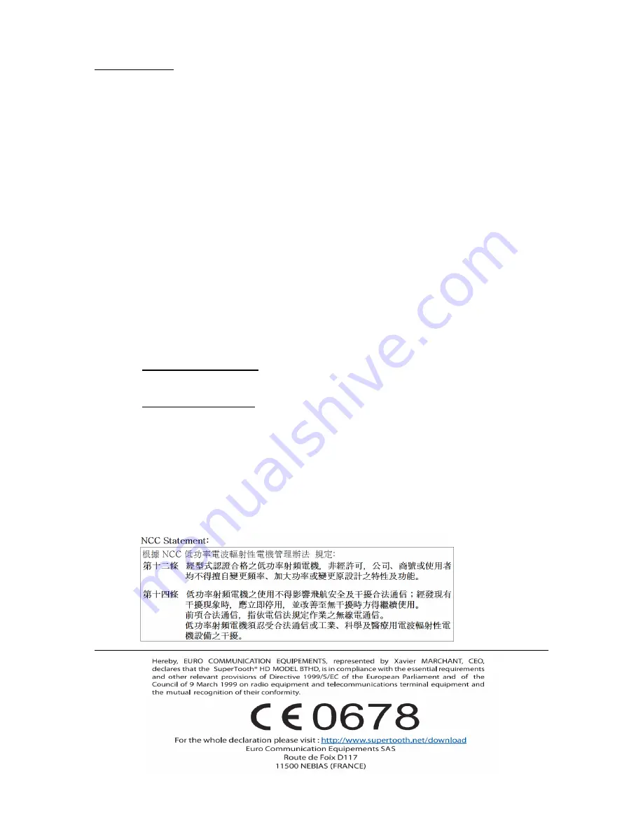 Interphone F3S Manual Download Page 4