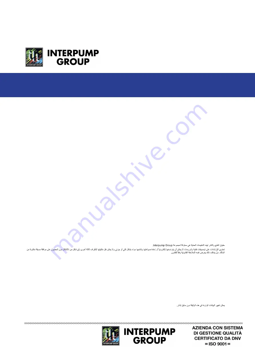 Interpump 70 HT Series Repair Manual Download Page 111