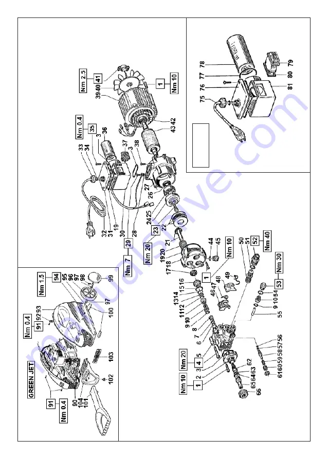 Interpump GREEN JET GX22 Operating Instructions Manual Download Page 107