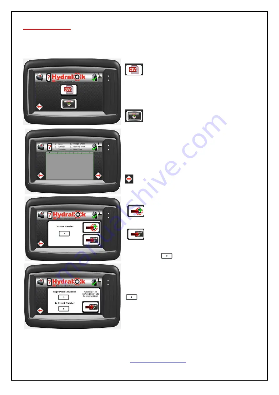 Interpump Hydralok HydraTouch H32 User Manual Download Page 14