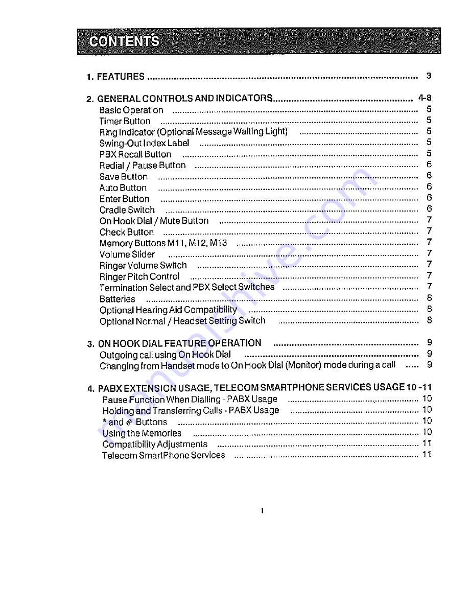 Interquartz IQTEL500 Operating Instructions Manual Download Page 2