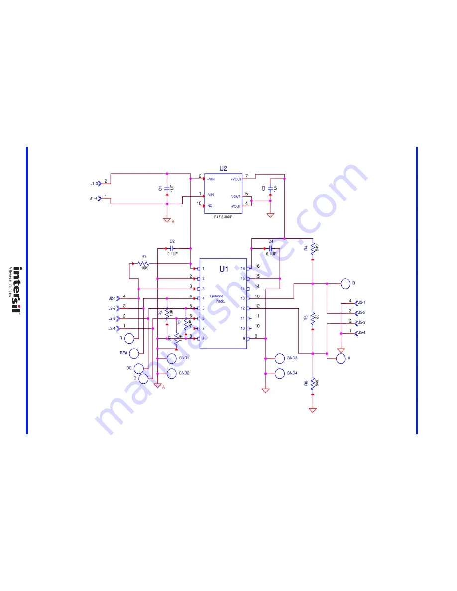 Intersil ISL32741EVAL1Z Скачать руководство пользователя страница 5