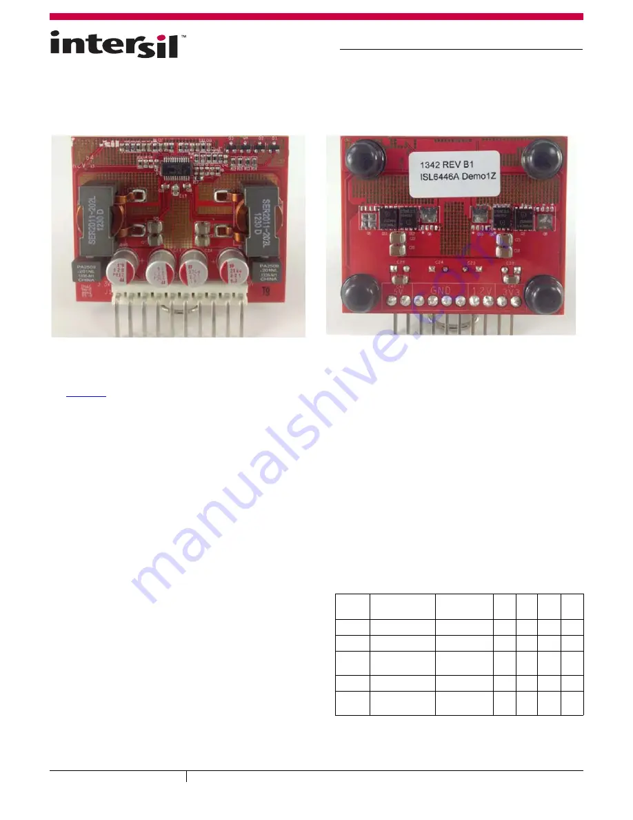 Intersil ISL6446ADEMO1Z Скачать руководство пользователя страница 1