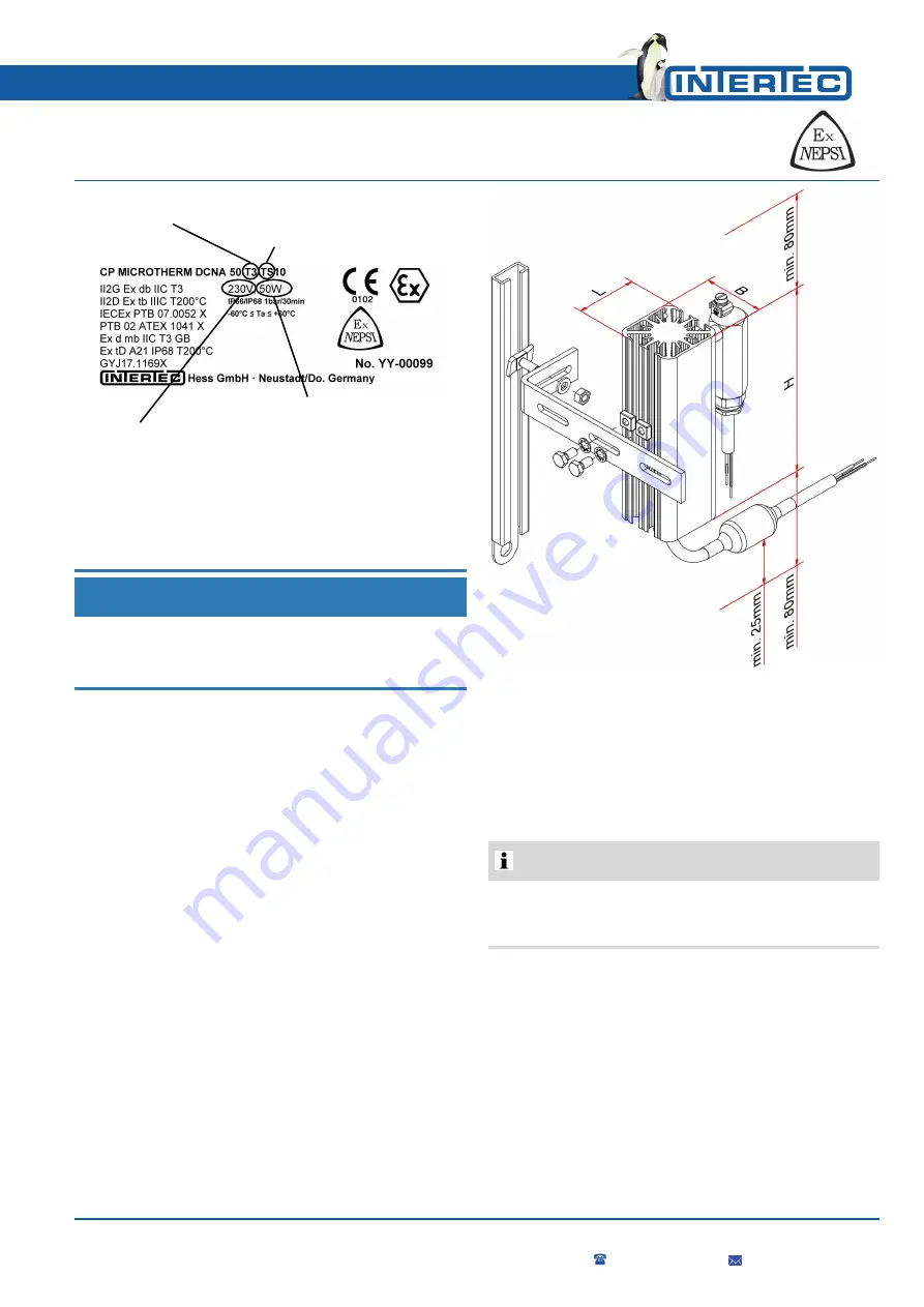 Intertec Data Systems CP MICROTHERM DC.A Operating Instructions Manual Download Page 5