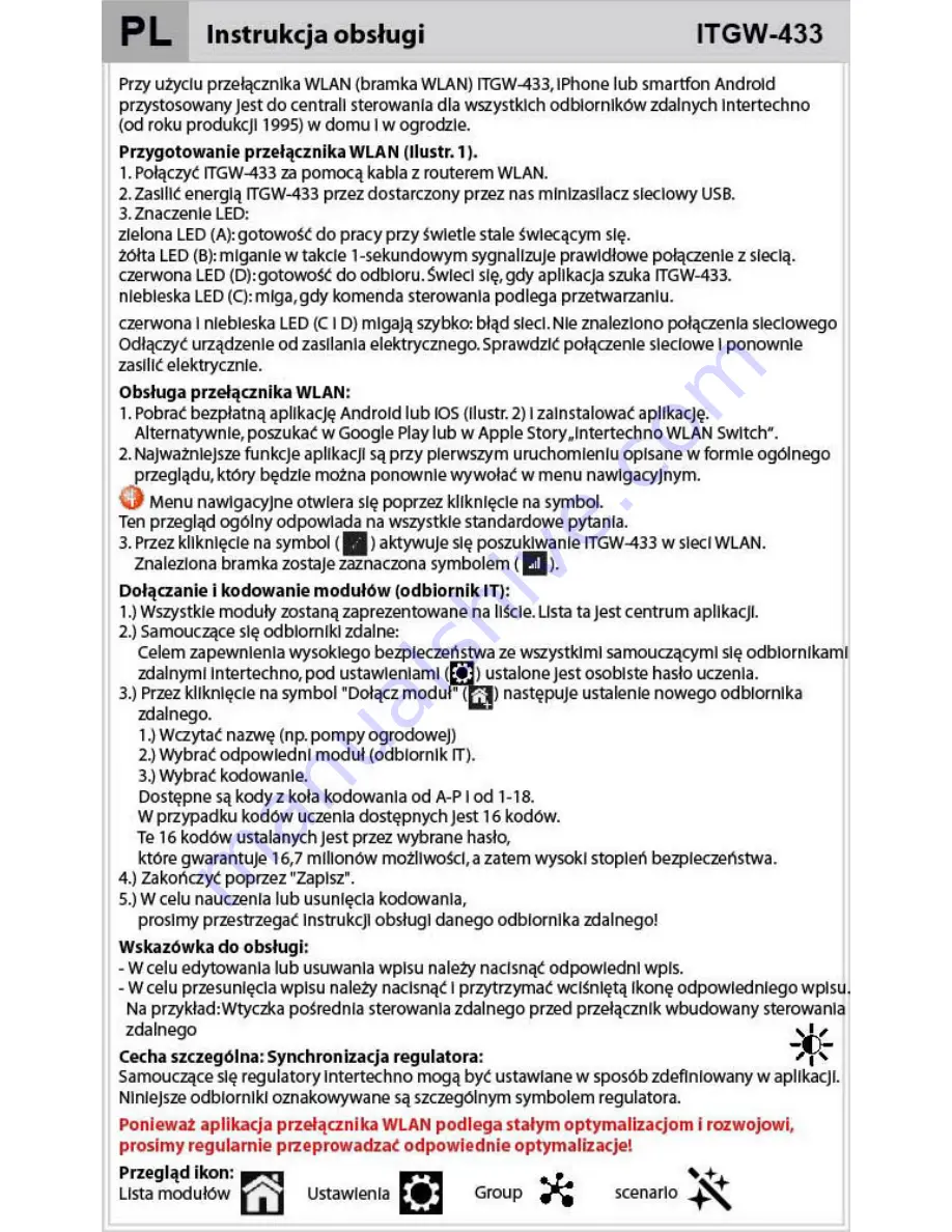 INTERTECHNO ITGW-433 Operating Instructions Manual Download Page 17