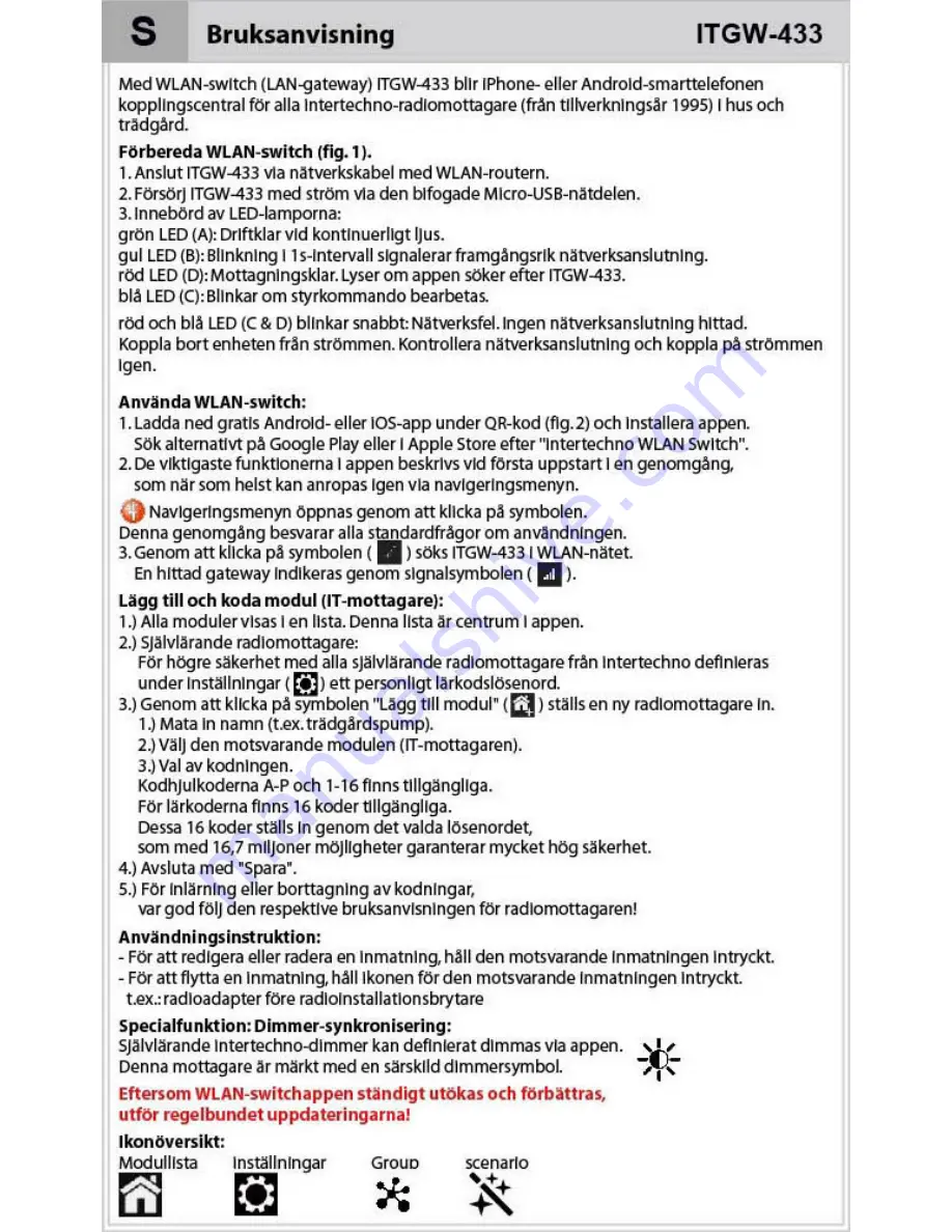 INTERTECHNO ITGW-433 Operating Instructions Manual Download Page 20