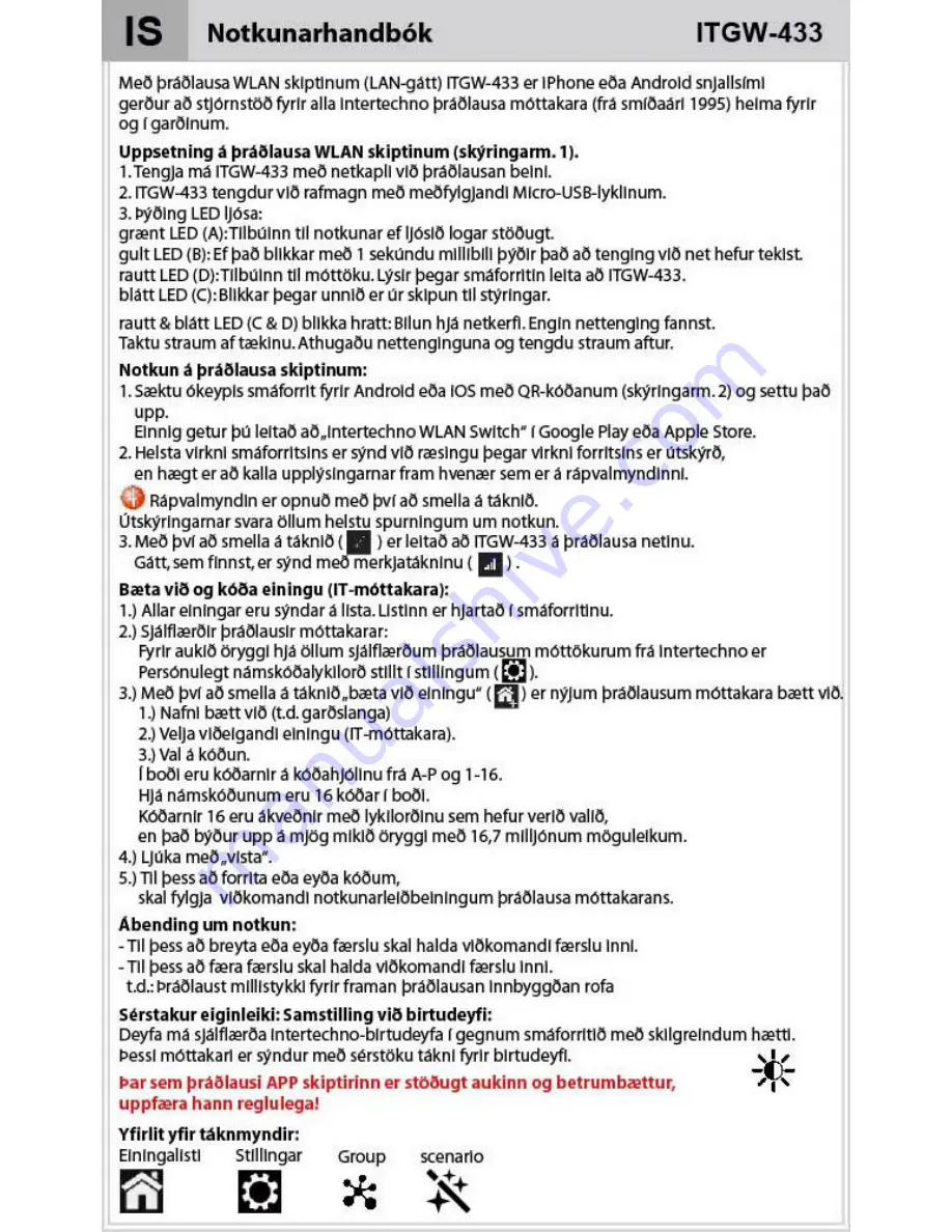 INTERTECHNO ITGW-433 Operating Instructions Manual Download Page 29