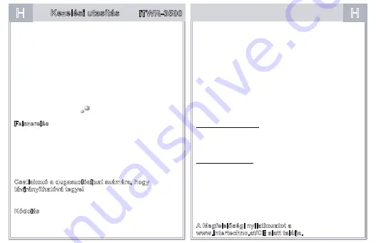 INTERTECHNO ITWR-3500 Operating Instructions Manual Download Page 12