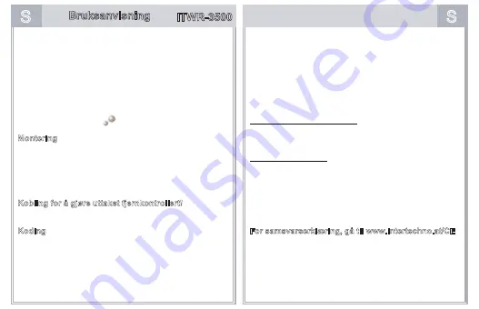 INTERTECHNO ITWR-3500 Operating Instructions Manual Download Page 18