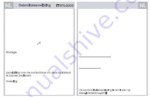 INTERTECHNO ITWR-3500 Operating Instructions Manual Download Page 23