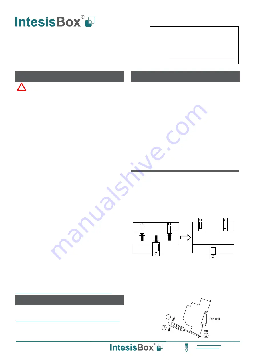 IntesisBox IBOX-ASCII-KNX Скачать руководство пользователя страница 1