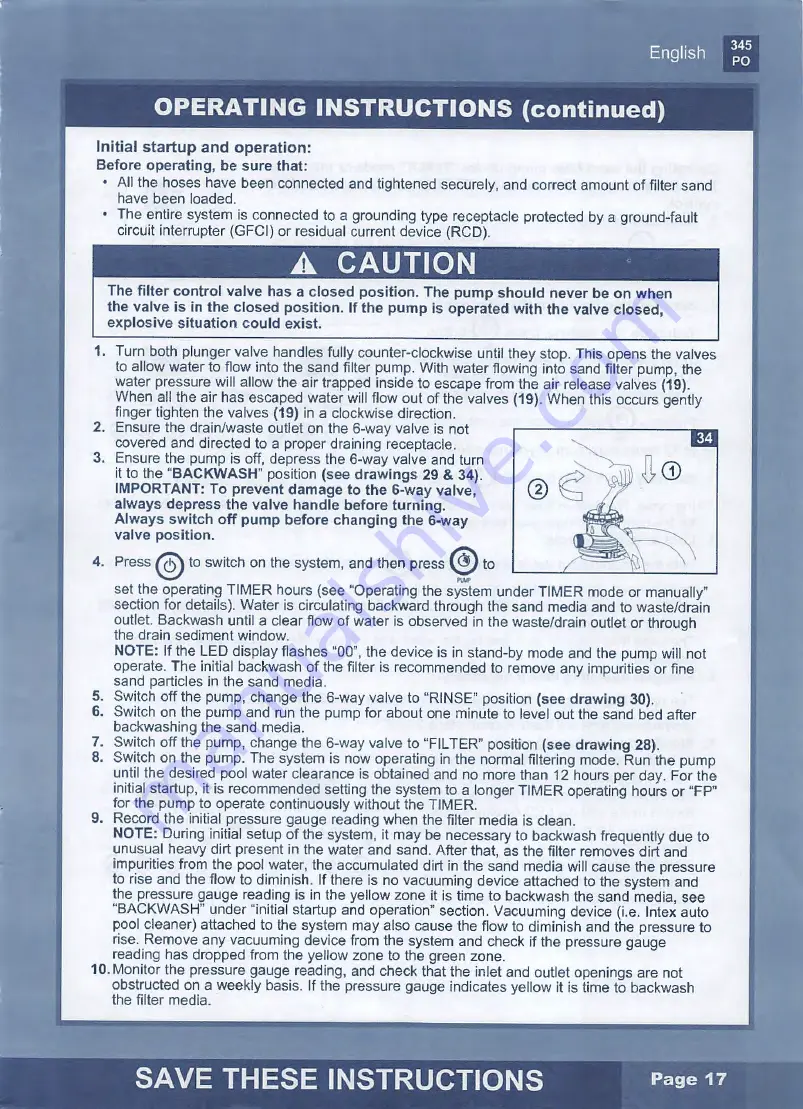 Intex ECO15110-2 Owner'S Manual Download Page 17