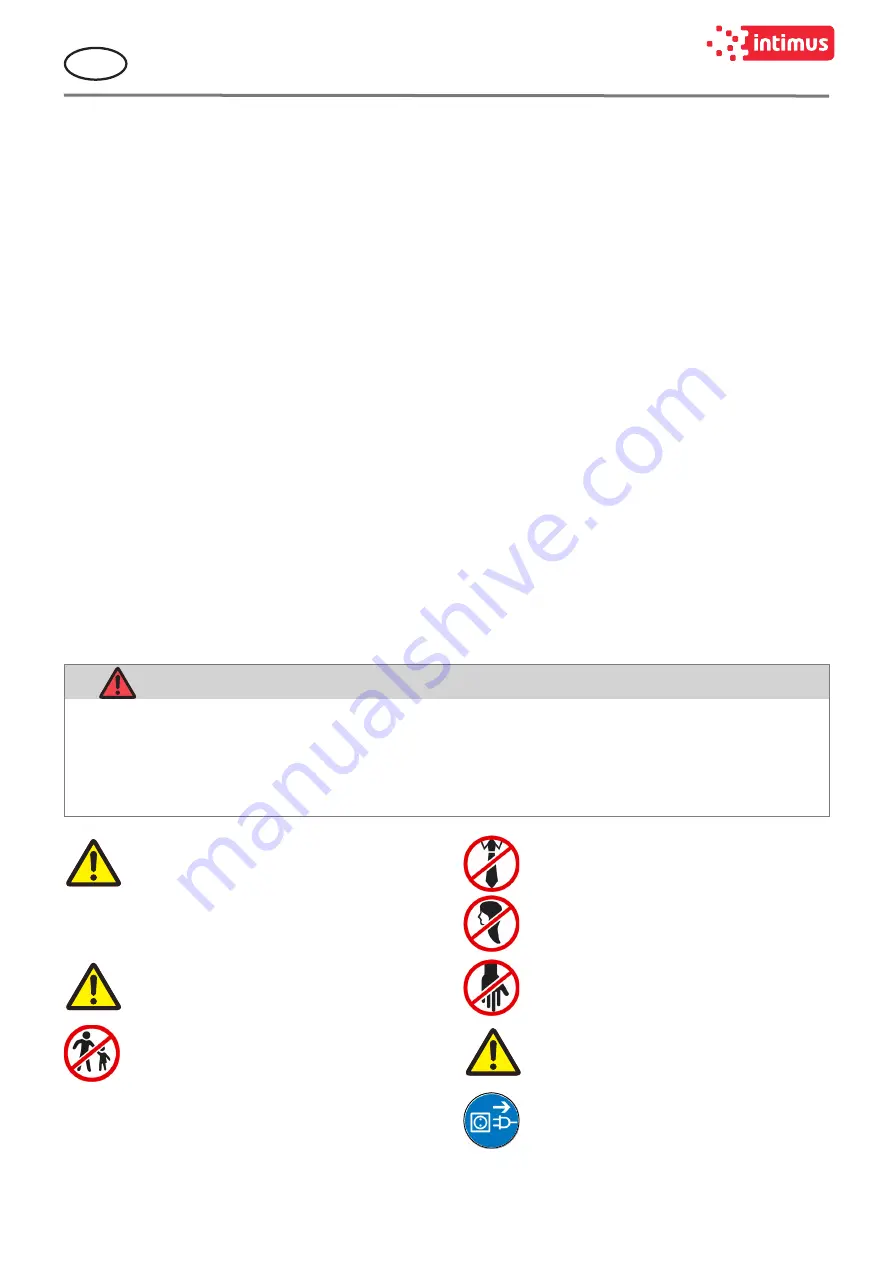 Intimus 200 CP5 Operating Instructions Manual Download Page 2