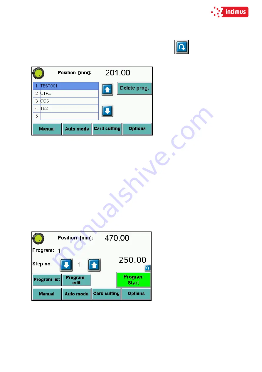 Intimus INT-GU-05280EPSHP Operation Manual Download Page 71