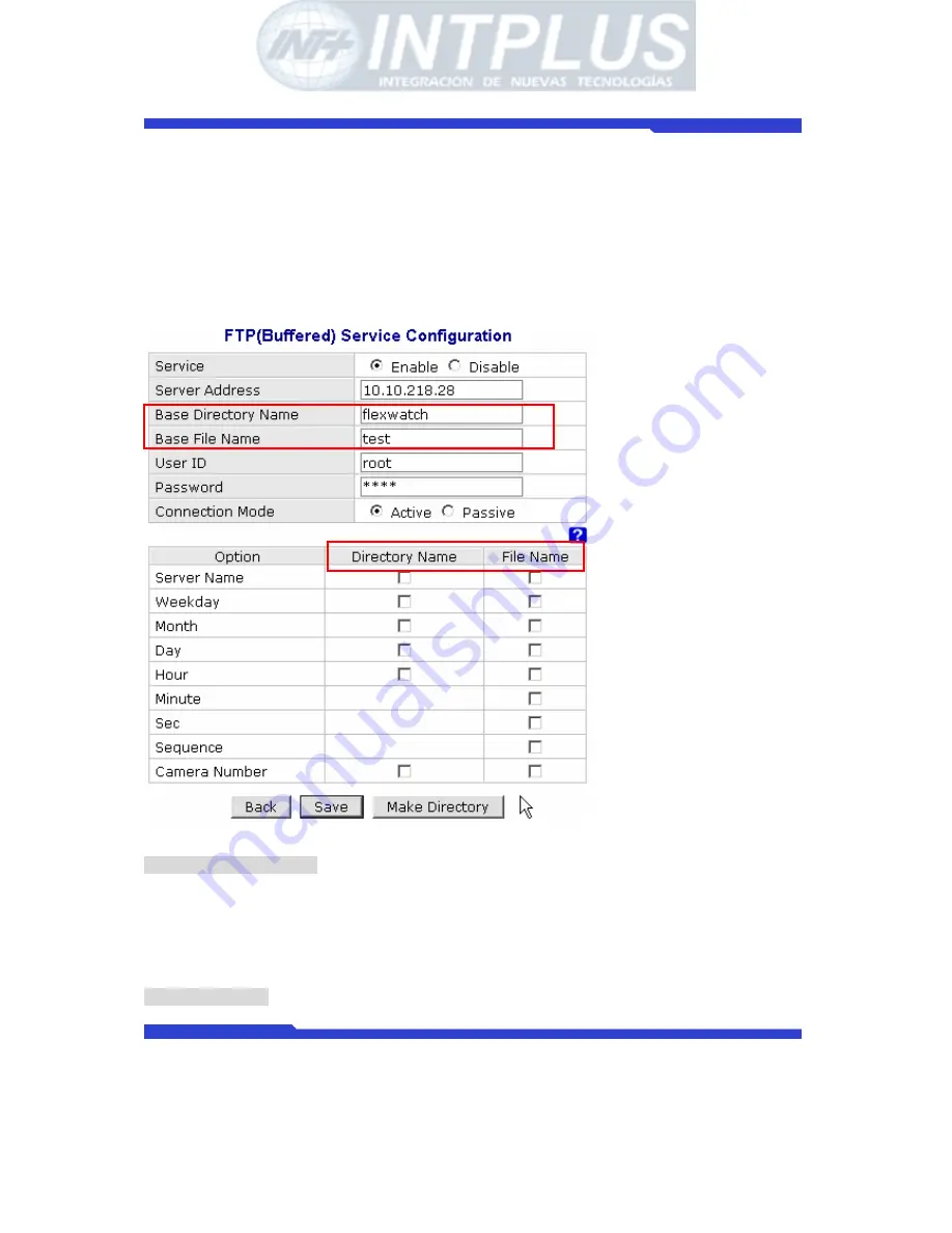 Intplus FlexWATCH 1110 User Manual Download Page 93