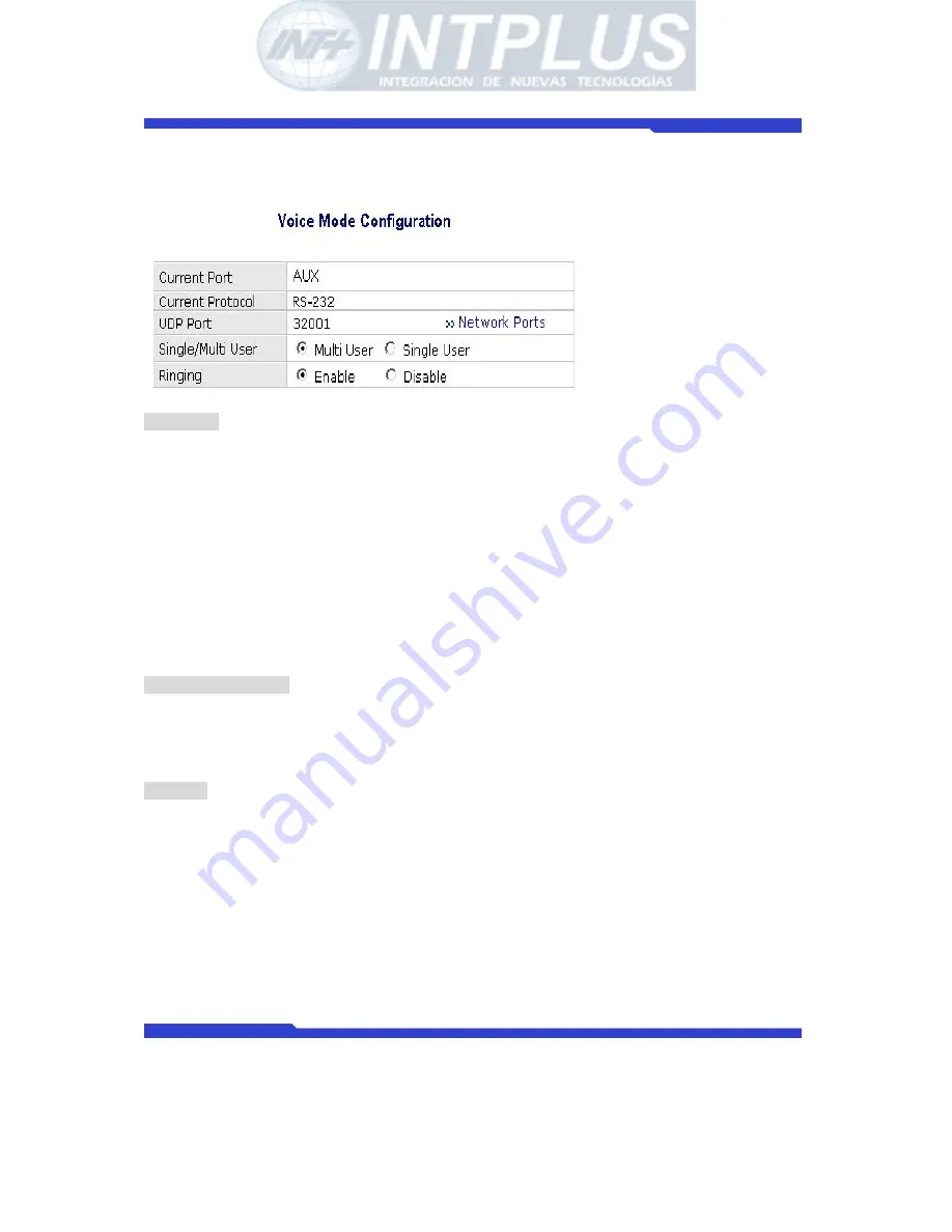 Intplus FlexWATCH 1110 User Manual Download Page 182