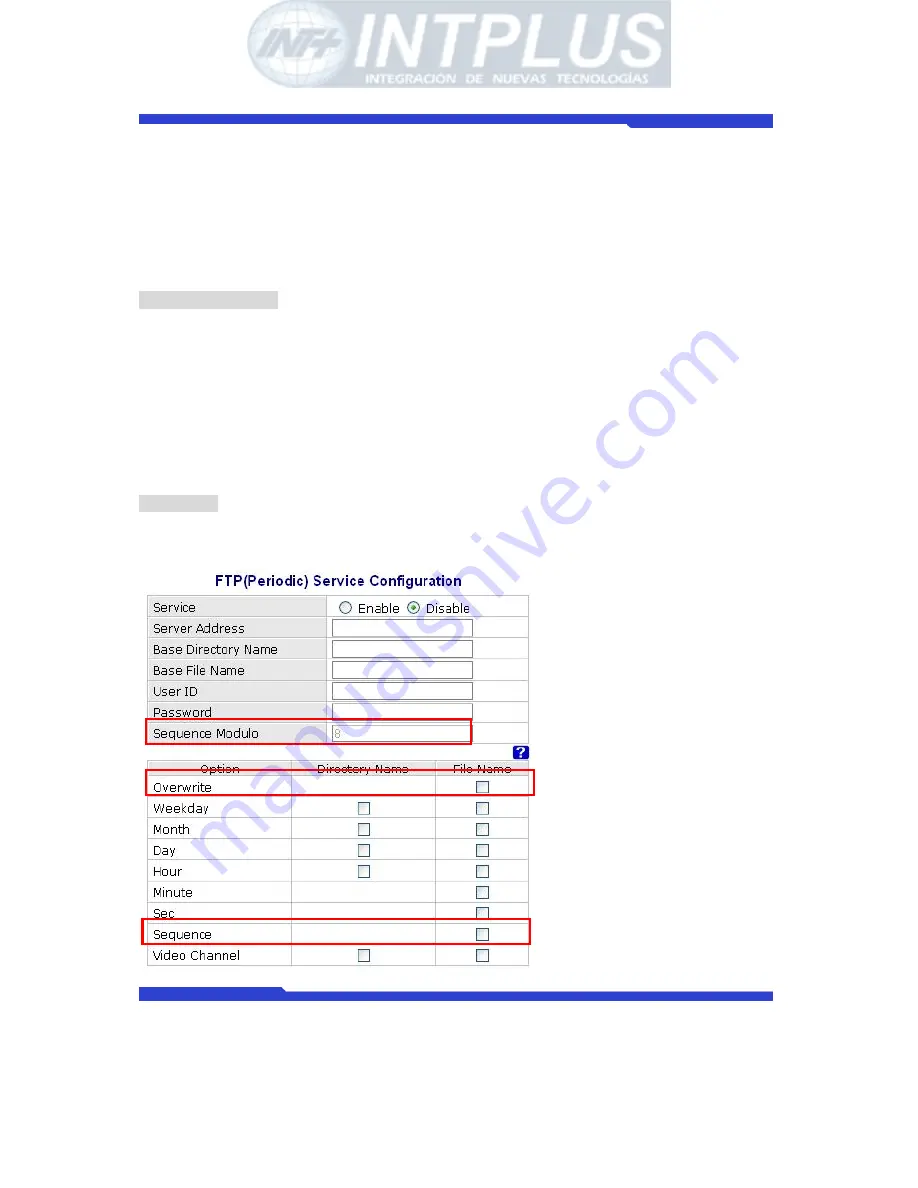 Intplus FlexWATCH 1110 User Manual Download Page 201