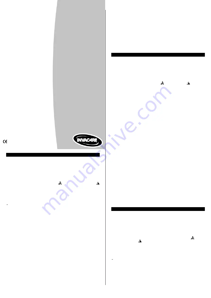 Invacare C300T40 User Manual Download Page 1