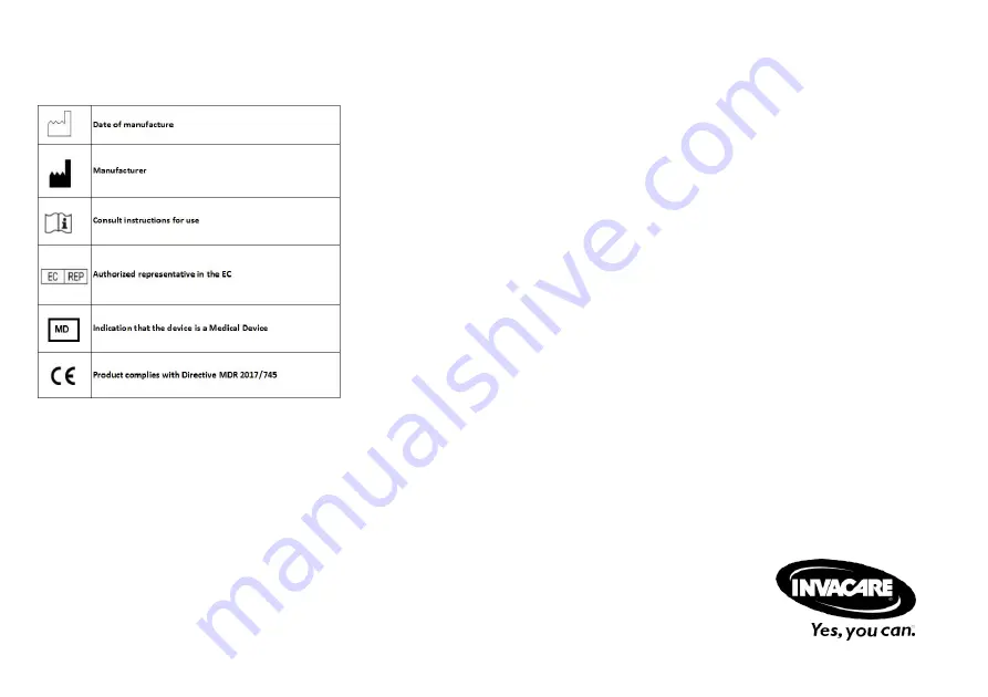 Invacare Dolomite Brass Manual Download Page 20