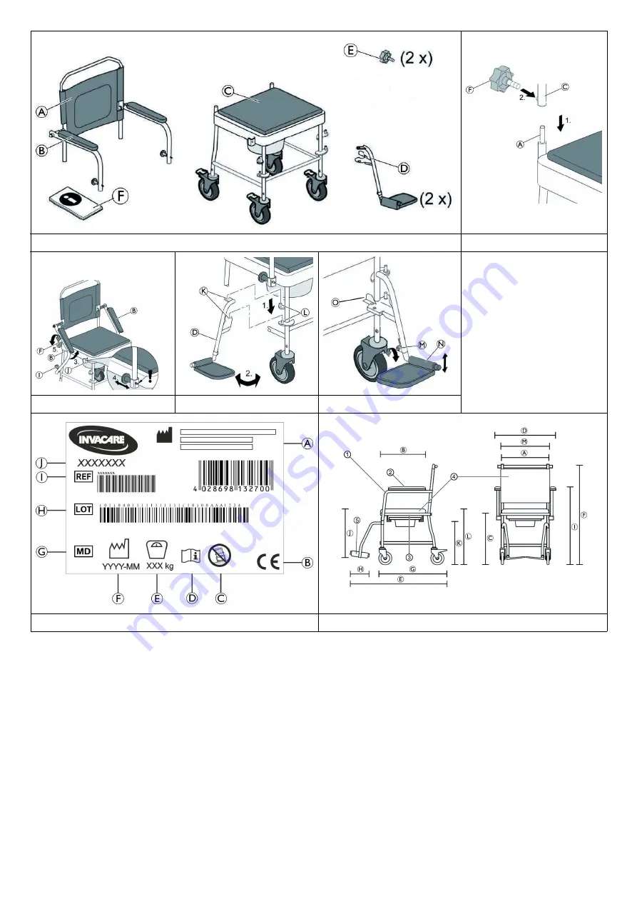 Invacare H720T4C User Manual Download Page 2