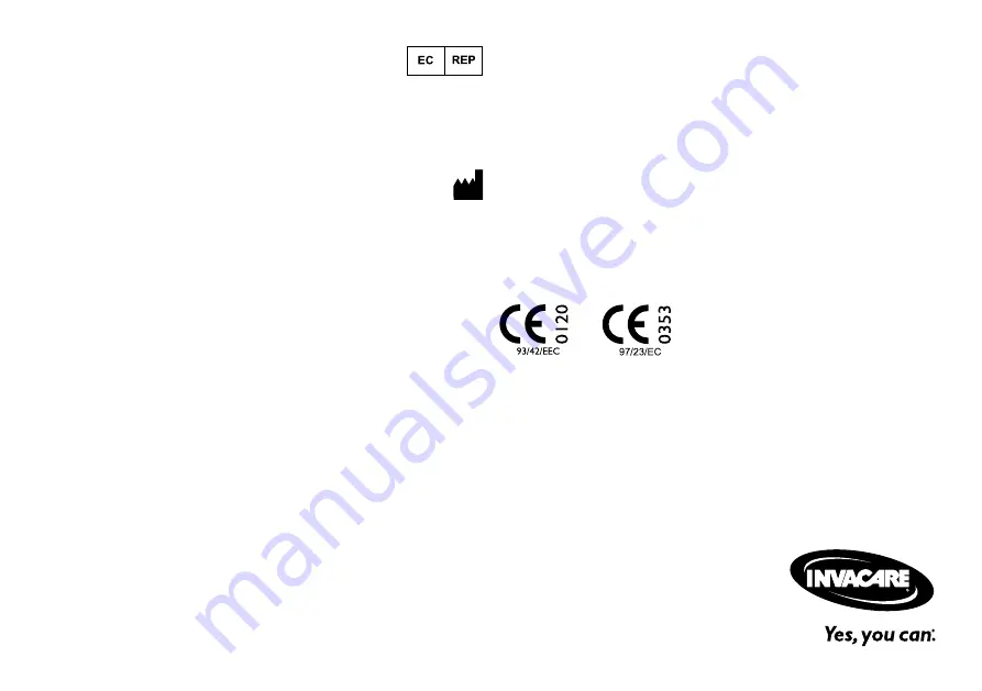 Invacare HomeFill HF2ECE6 User Manual Download Page 72