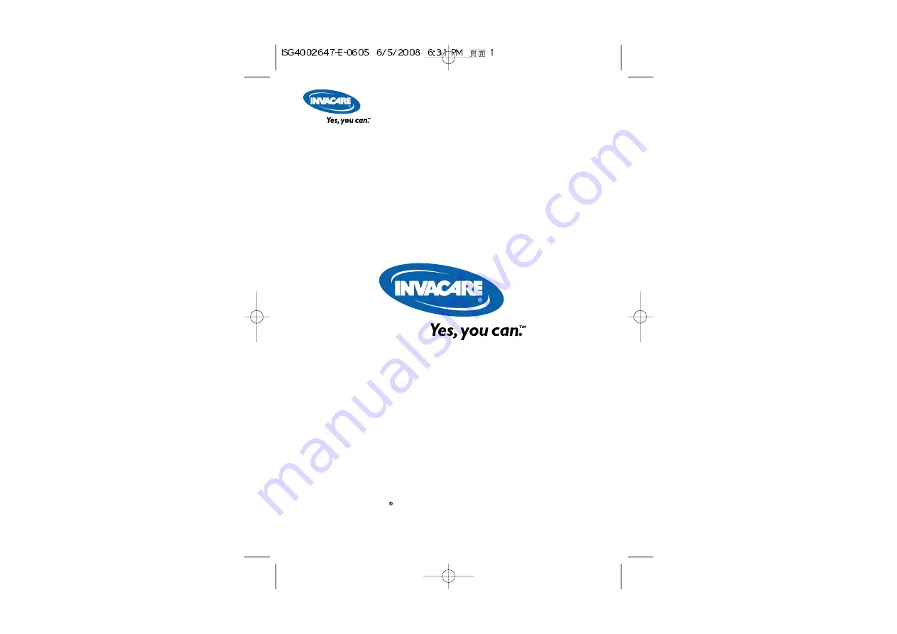 Invacare isg4002647 Скачать руководство пользователя страница 86