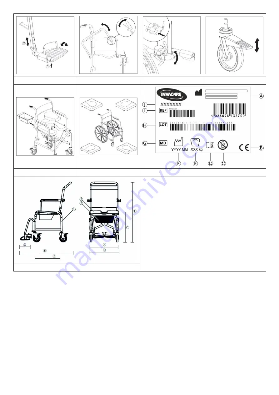 Invacare Lima H263 User Manual Download Page 2