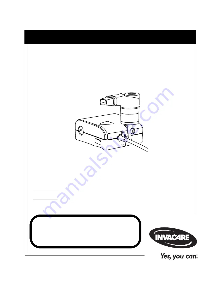 Invacare Stratos IRC 1720 Operator'S Manual Download Page 82