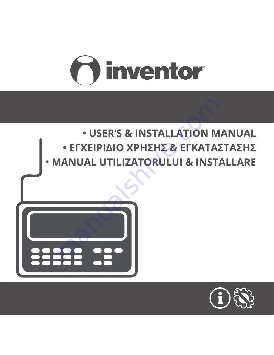 INVENTOR V5MDI32-36WiFiRB/U5MRS32-36 User & Installation Manual Download Page 1