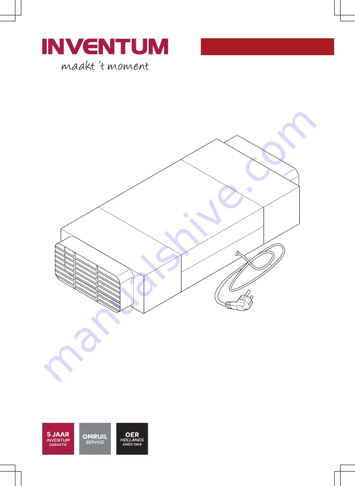 inventum IPF800P Скачать руководство пользователя страница 1