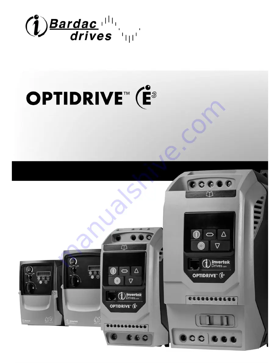 INVERTEC optidrive E IP20 Скачать руководство пользователя страница 1