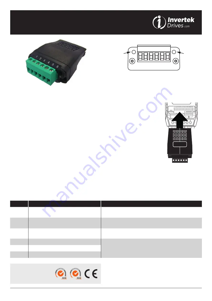 Invertek Drives 82-OPT-2-ENCOD-IN User Manual Download Page 1