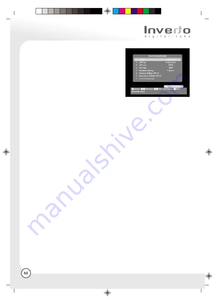 Inverto IDL-5000HD User Manual Download Page 60