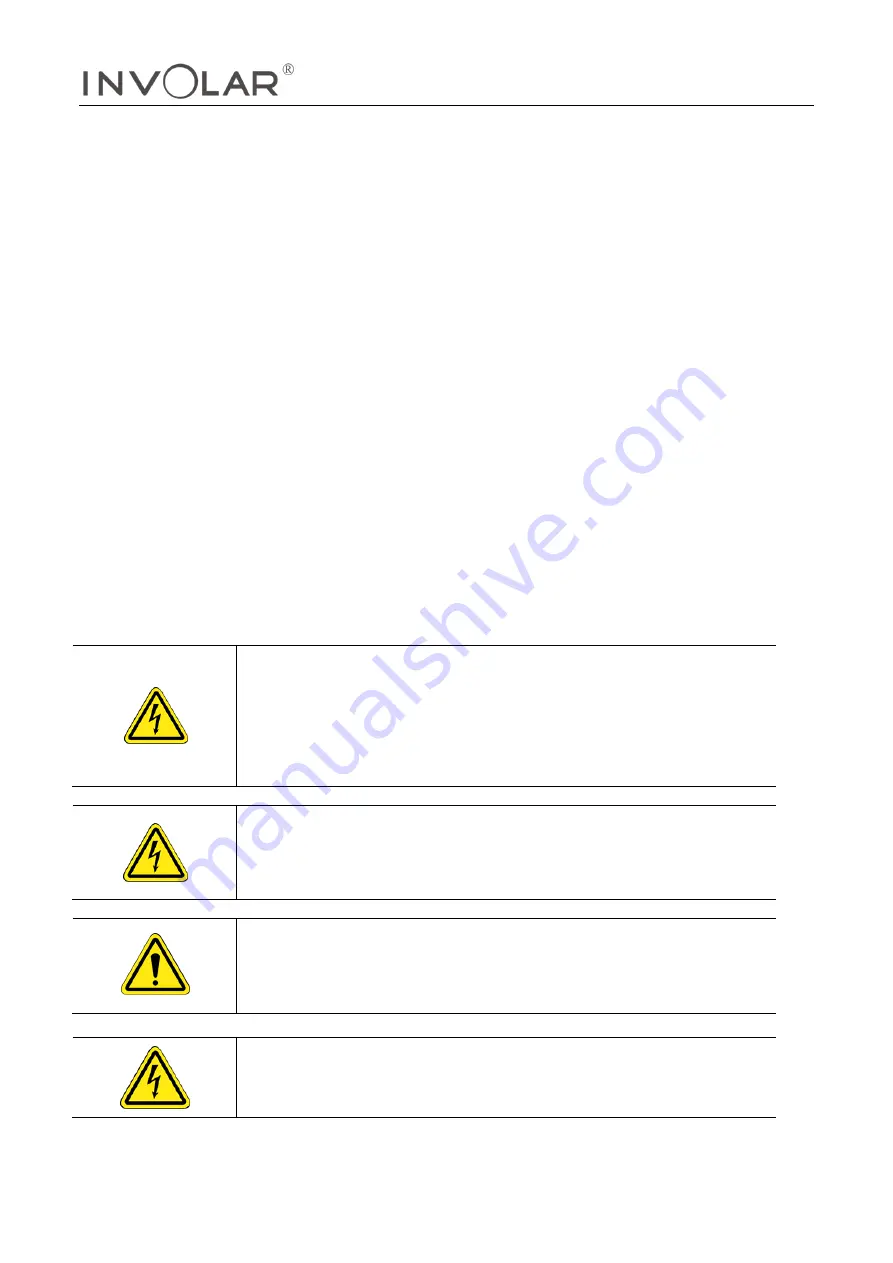 Involar MAC500 Series User'S Operating Manual Download Page 9