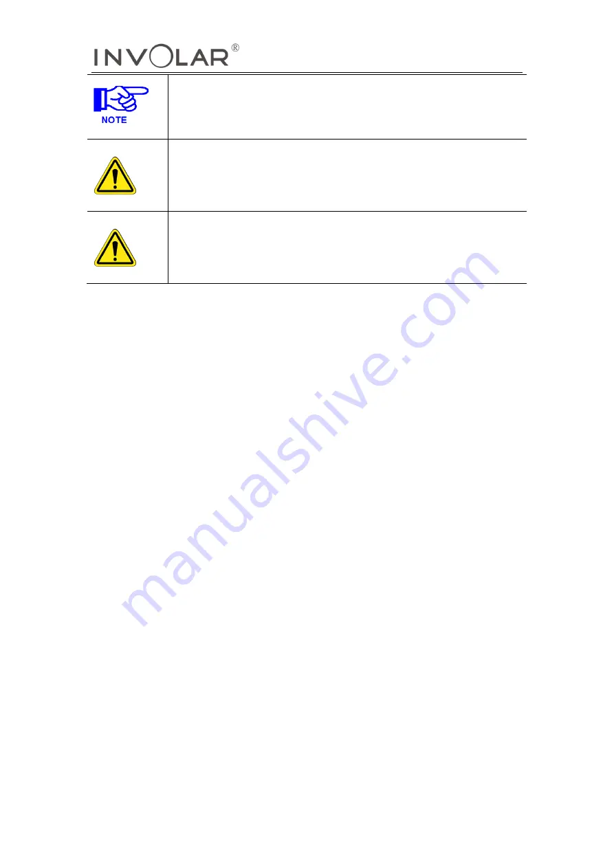 Involar MAC500 Series User'S Operating Manual Download Page 38