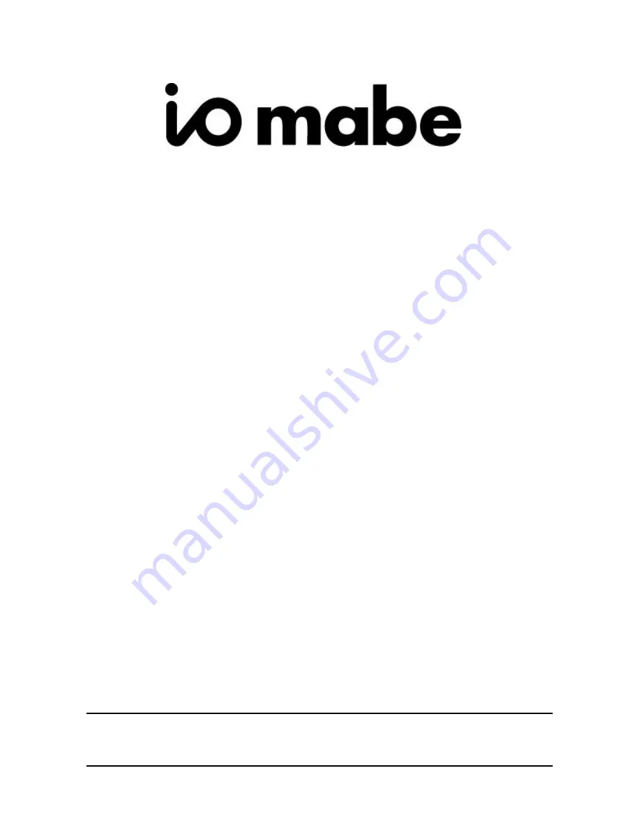 IO Mabe IOB150SS Service Manual Download Page 1