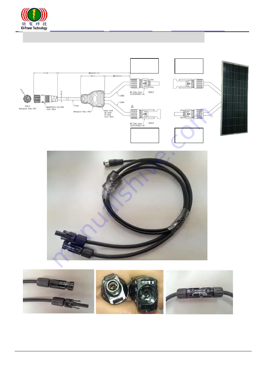 IO-Power Technology Cloudy-Solar Collection IOP-USSS-12V1224-OA Series Скачать руководство пользователя страница 8