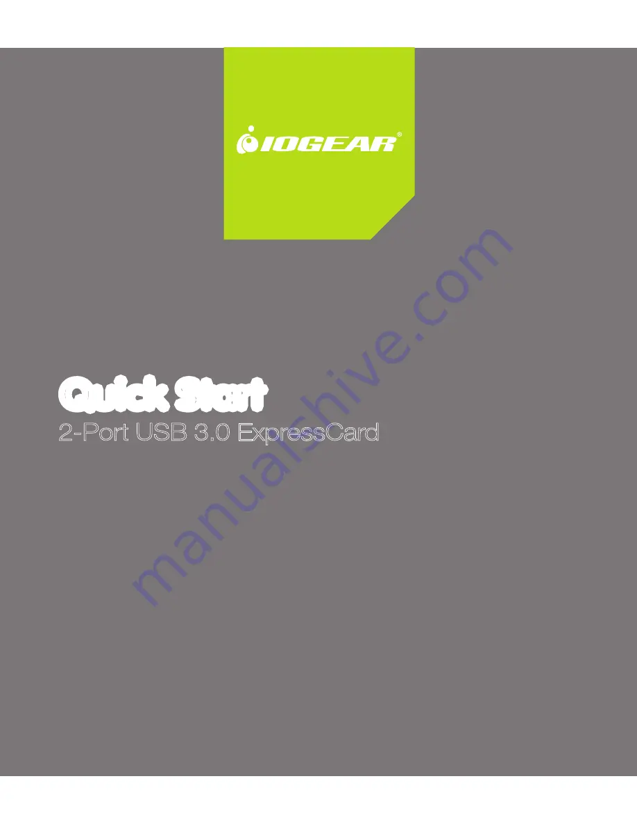 IOGear GEU302 Quick Start Manual Download Page 1