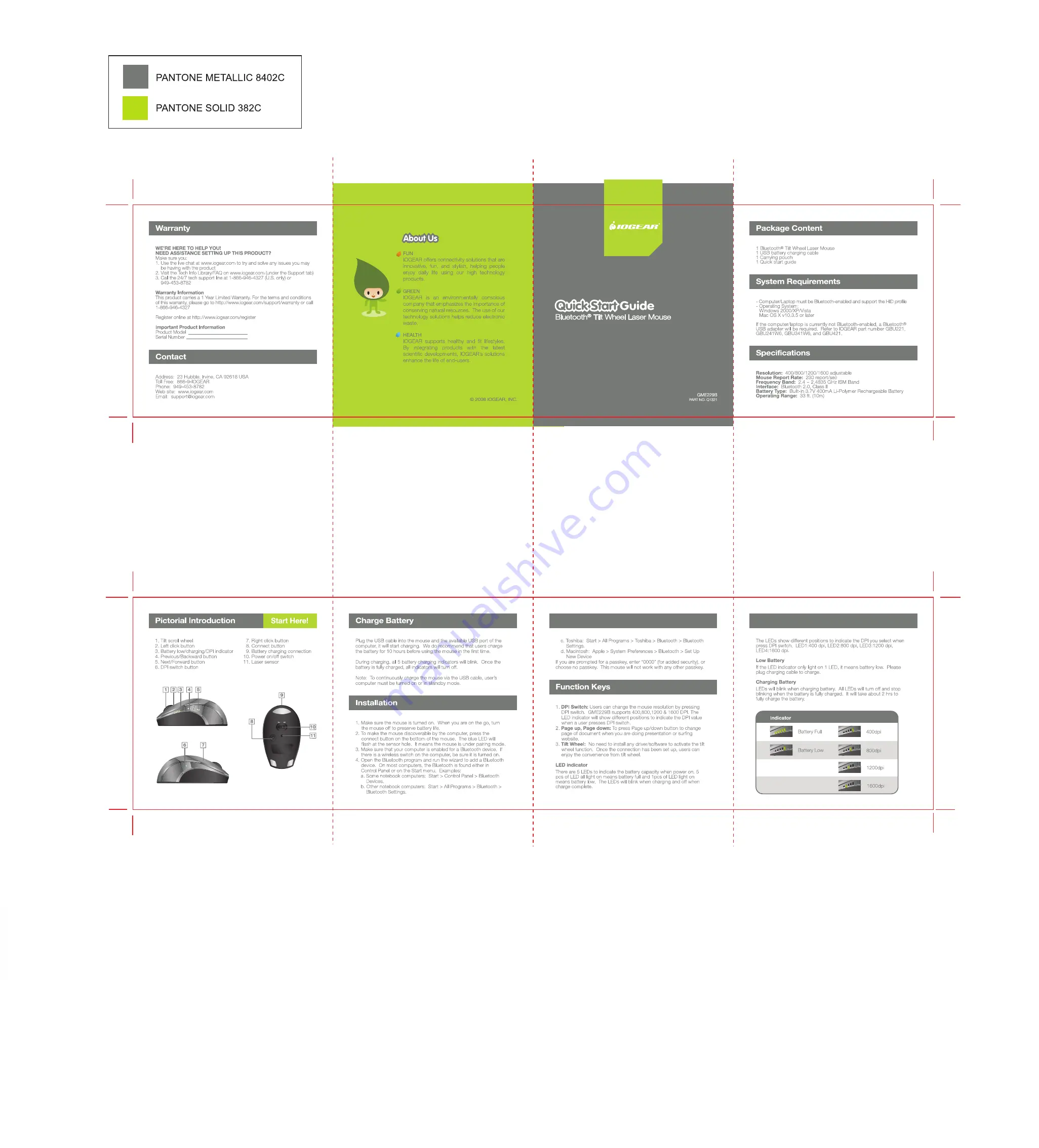 IOGear GME229B Quick Start Manual Download Page 1