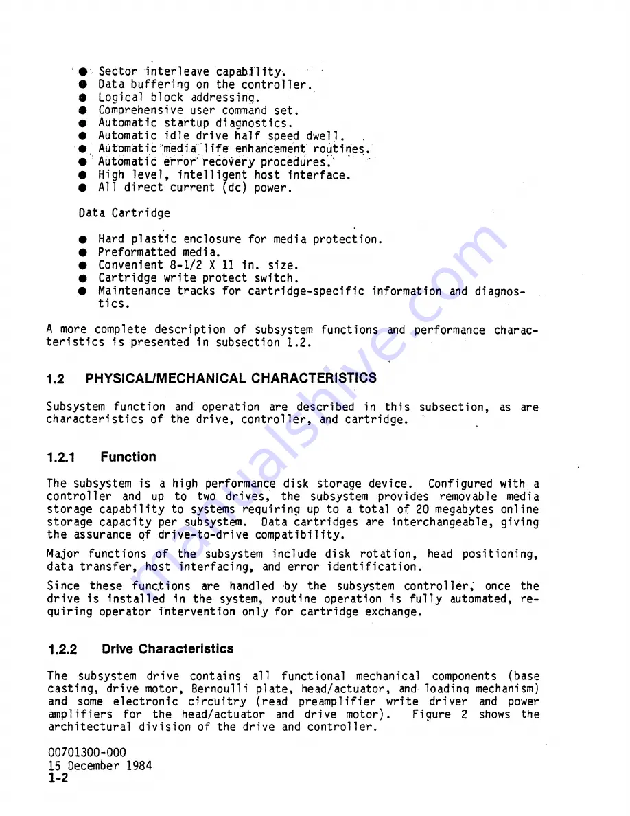 Iomega ALPHA 10.5H Technical Description Manual Download Page 10