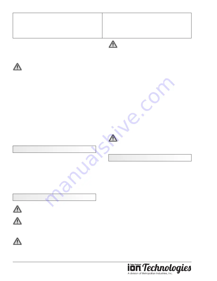 Ion Technologies Sumpro Operation Manual Download Page 2