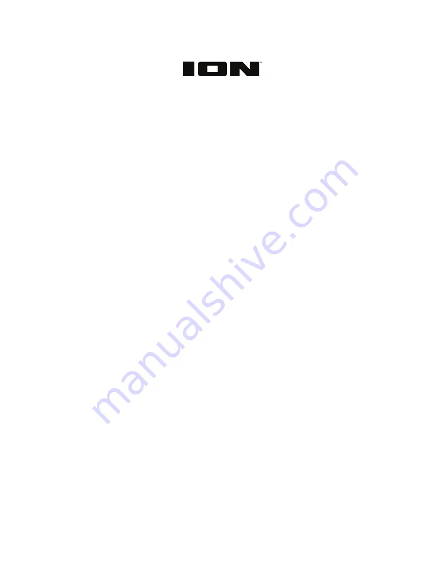 ION Air CD Pro Quick Start Manual Download Page 1