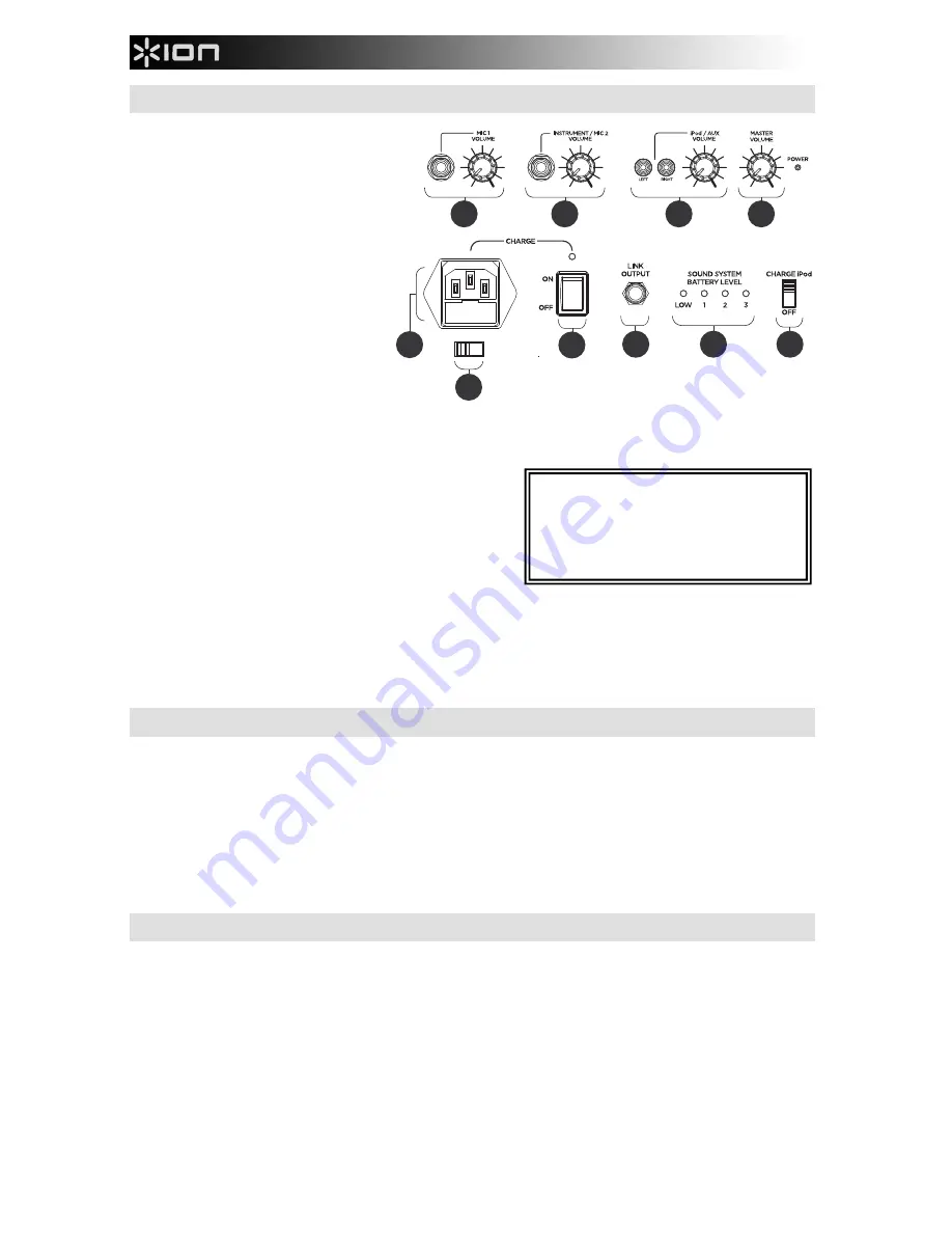 ION BLOCK ROCKER BLUETOOTH Скачать руководство пользователя страница 8