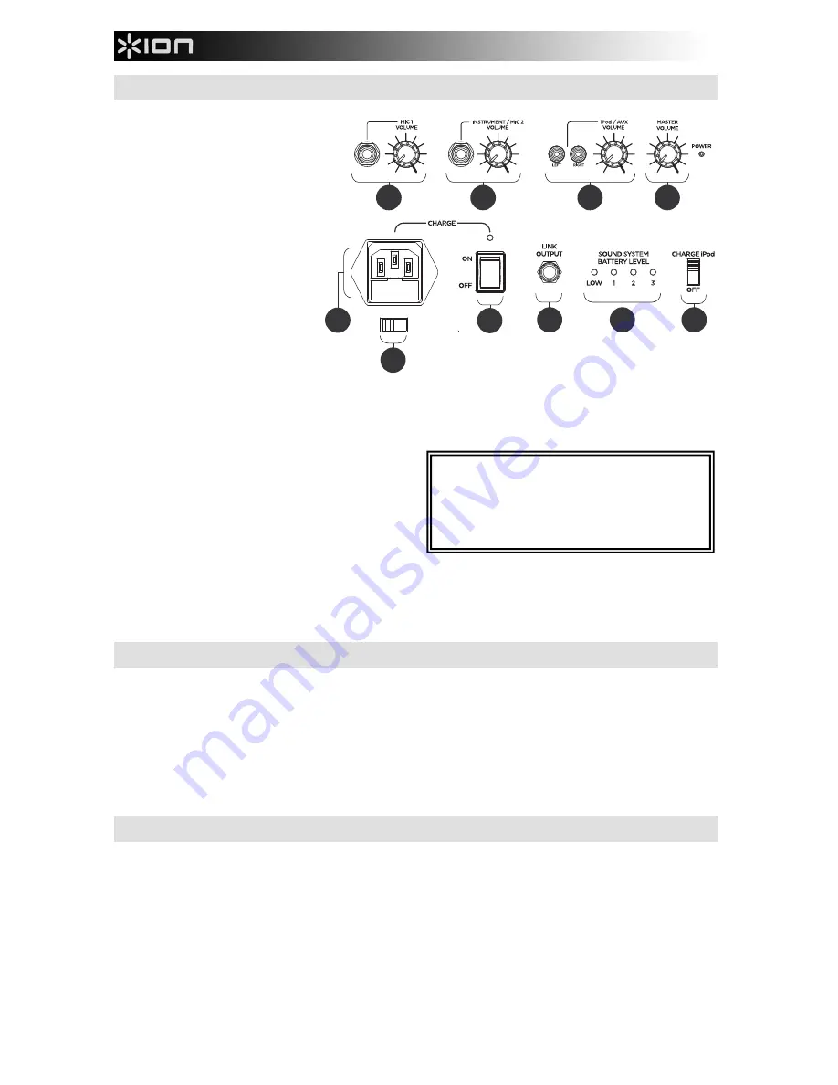 ION BLOCK ROCKER BLUETOOTH Quick Start Manual Download Page 10